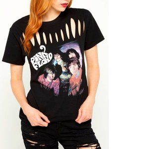 Pink Floyd Photo Logo Slashed progressive rock Official T-Shirt S NWT